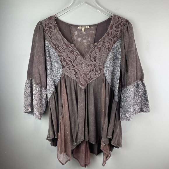 gimmicks by BKE Blouse Size Large - Picture 1 of 6